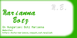 marianna botz business card